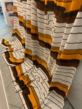 Coppia di Tende Optical Vintage