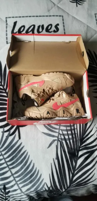 Zapatos Nike Air Barrage Low Marrones y Rosas