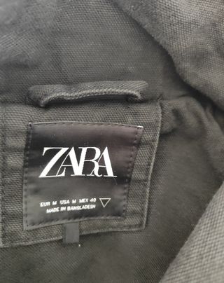 Chaqueta Zara Gris Hombre