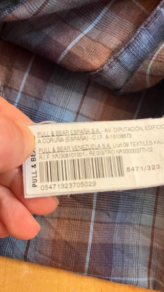 Camisa cuadros Pull&Bear mujer