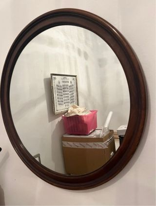Espejo Redondo Vintage Marrones