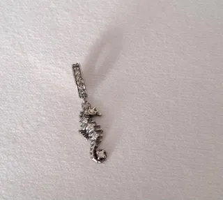 Charm Caballito de Mar con Circonitas