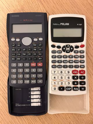 Calculadora científica Casio fx-82MS y Milan M240
