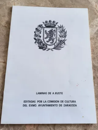 Lote 12 láminas con imágenes antiguas de Zaragoza