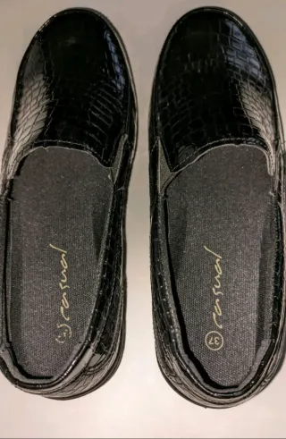 Mocassini neri donna