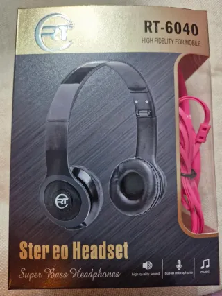 RT-6040 Audífonos Stereo Super Bass