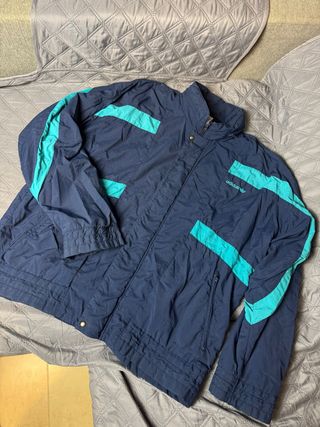 Chaqueta Adidas Vintage Azul y Turquesa