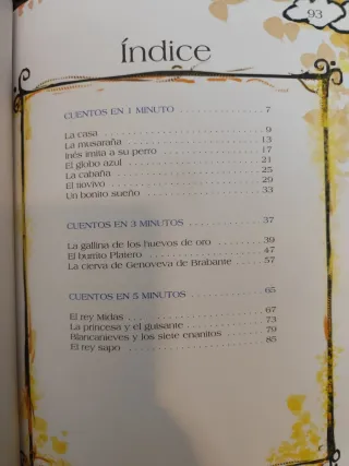 Cuentos en 1,3 y 5 minutos