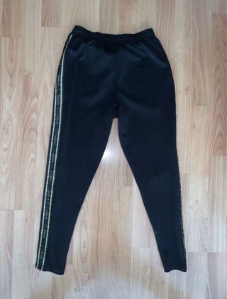 Pantalón Chándal SikSilk Negro y Dorado
