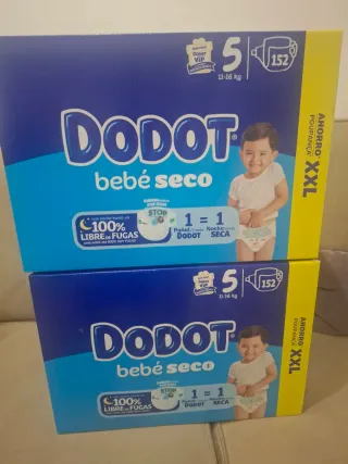 Fraldas Dodot Bebé Seco Tamanho 5