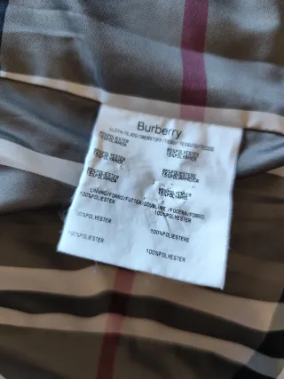 Abrigo Burberry Beige Talla XL