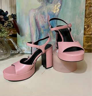 Sandalia Plataforma Rosa palo