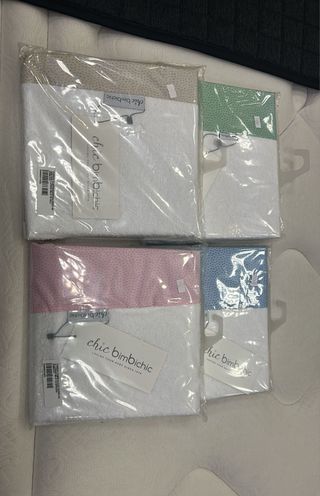 Funda cubrebañeras de rizo para bebé