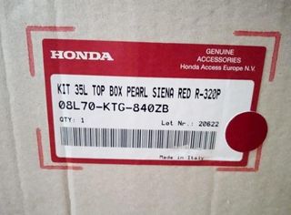 Baúl trasero rojo Honda SH 125 2009-2012