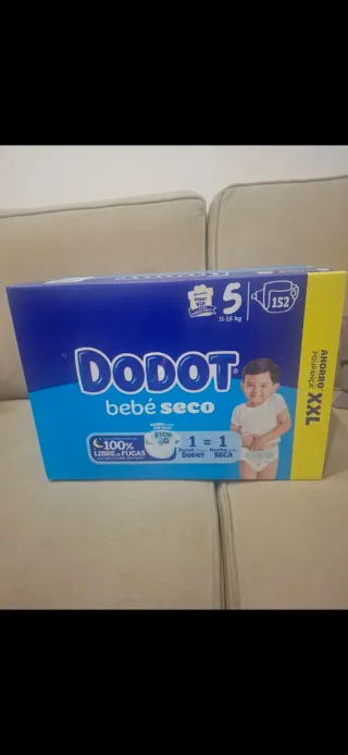Fraldas Dodot Bebé Seco Tamanho 5