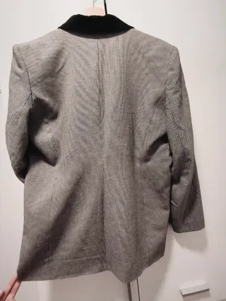 Blazer Pinkie Gris y Negro