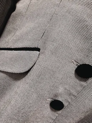 Blazer Pinkie Gris y Negro