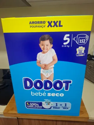 Fraldas Dodot Bebé Seco T5 XXL 11-16kg
