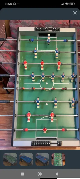 Mesa Multijuego: Futbolín, Billar y Ping Pong