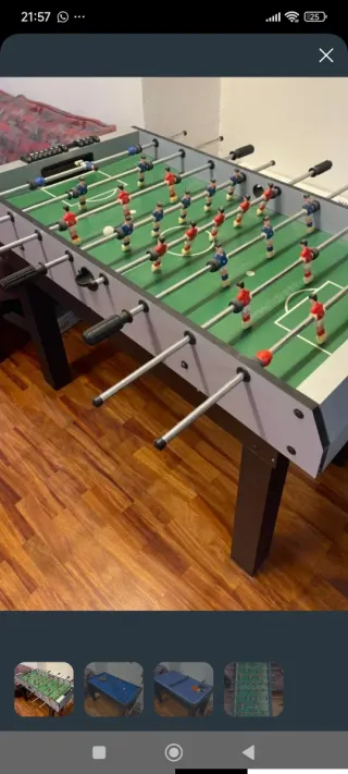 Mesa Multijuego: Futbolín, Billar y Ping Pong
