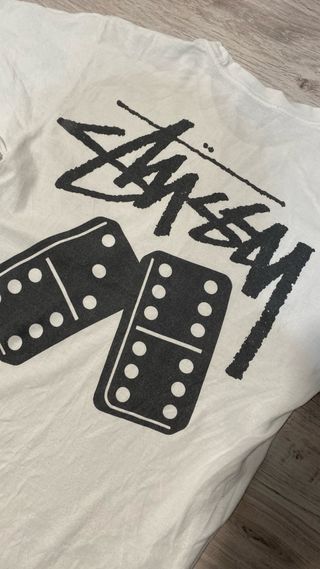 Maglia Stussy bianca con stampa