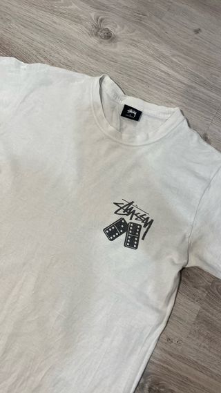 Maglia Stussy bianca con stampa
