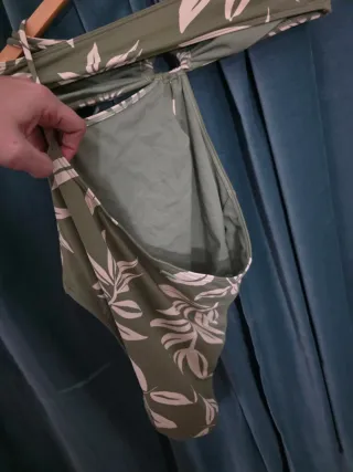 Bañador Roxy Verde Estampado Hojas