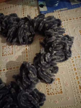 Bufanda gris para fiesta