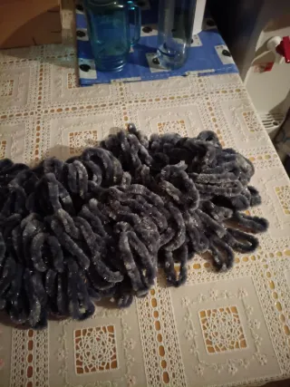 Bufanda gris para fiesta