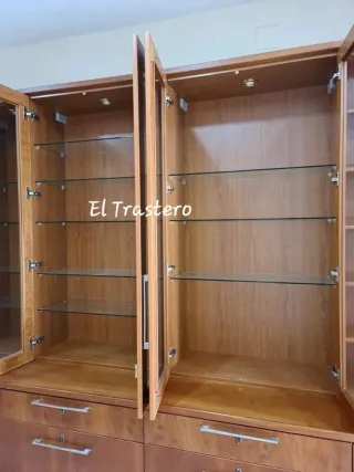 MUEBLE MODULAR BARNIZADO CEREZO