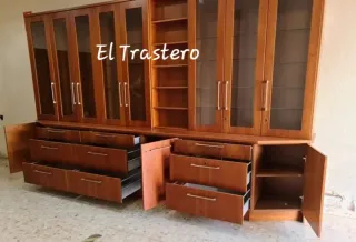 MUEBLE MODULAR BARNIZADO CEREZO