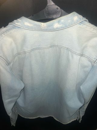 Pull&Bear Camisa Vaquera Rota Talla M