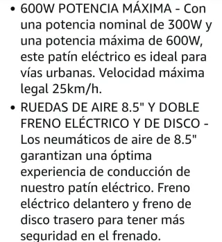 Patinete Eléctrico MASCOOTER S1