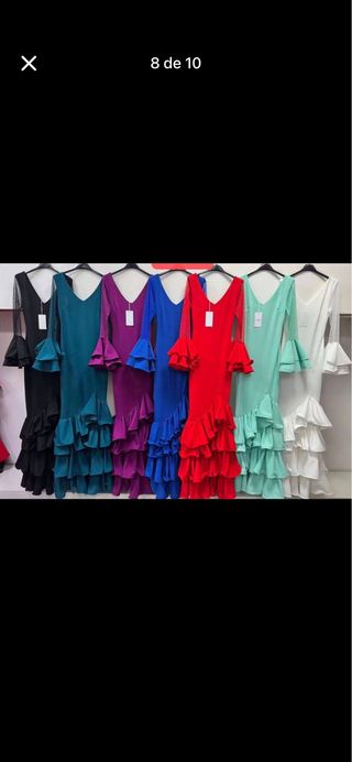 Traje de flamenca con volantes