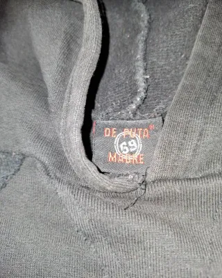Felpa De Puta Madre 69 Nera