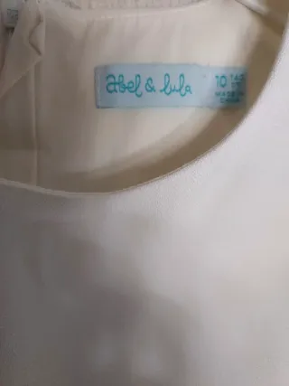 Mono blanco niña talla 10