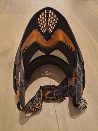 Máscara Paintball Dye I4 Negra Naranja