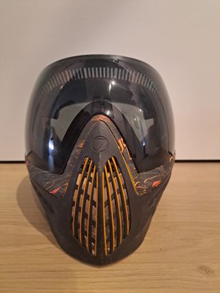 Máscara Paintball Dye I4 Negra Naranja