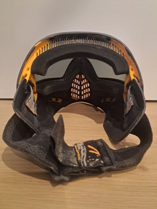 Máscara Paintball Dye I4 Negra Naranja