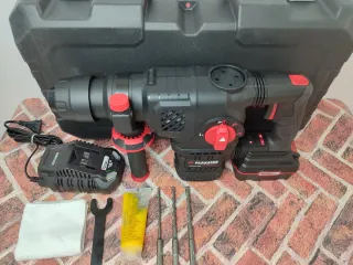 Martillo Percutor + batería 4ah + cargador rápido