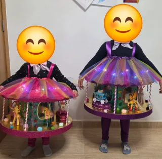 Disfraz Carrusel Infantil Hecho a Mano