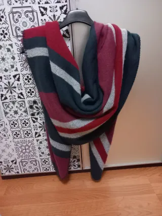 Bufanda de rayas multicolor