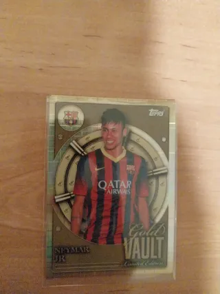 Tarjeta Neymar Gold Vault Topps