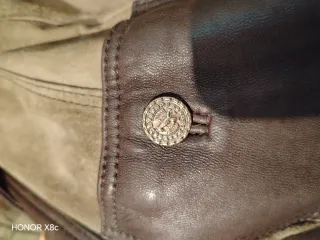 Chaqueta de ante y piel