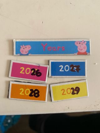 Calendario Peppa Pig Inglés Magnético