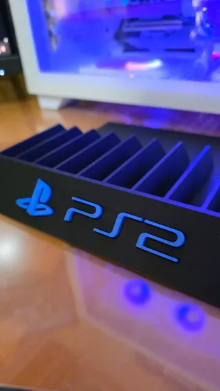 Soporte expositor 10 juegos PS2 Playstation