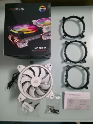 Disipador Mars Gaming MCPU220 ARGB Blanco