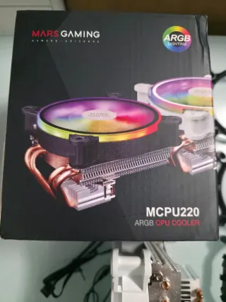 Disipador Mars Gaming MCPU220 ARGB Blanco