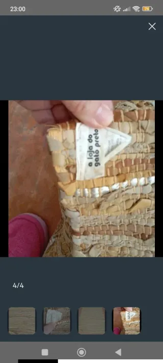 Tappeto A Loja do gato in pelle e cotone