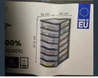 Cajonera Plástico 7 Cajones